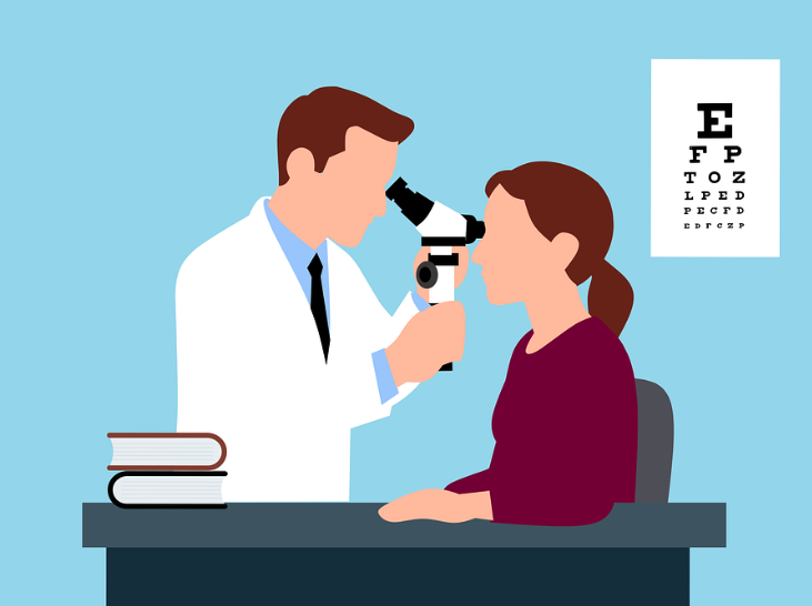 Illustration of cataracts